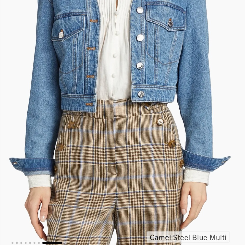 Veronica Beard Cropped Denim Jacket
